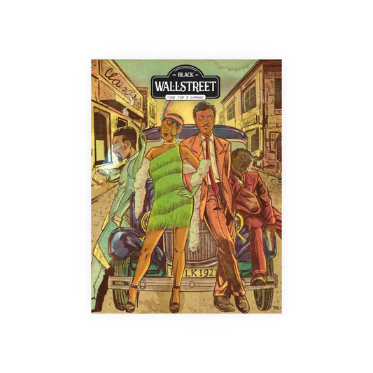 Black Wall Street Comic Book Poster – Limited Edition Variant Cover Archival Matte Posters - 18″ x 24″ (Vertical)